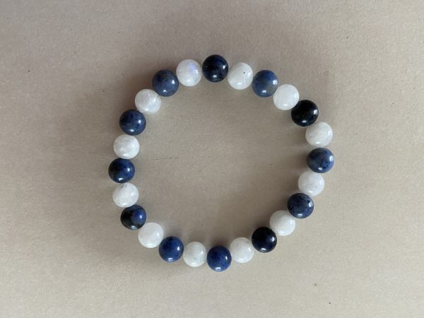 Bracelet Pierre de Lune / Dumortiérite