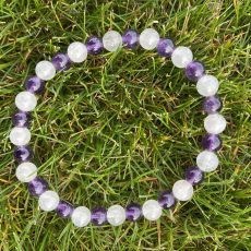 bracelet amethyste quartz