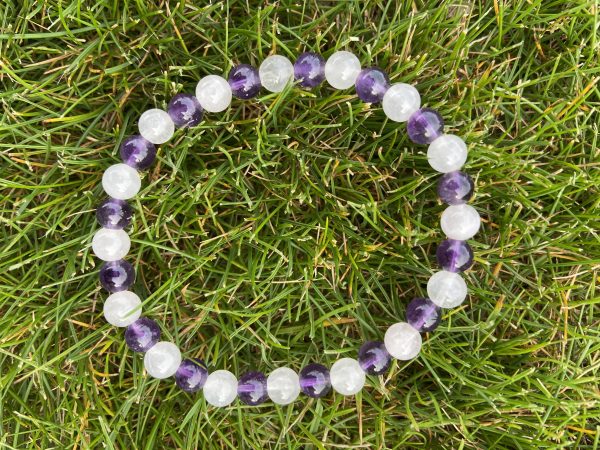 bracelet amethyste quartz