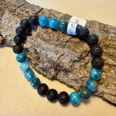 bracelet pierre lave apatite