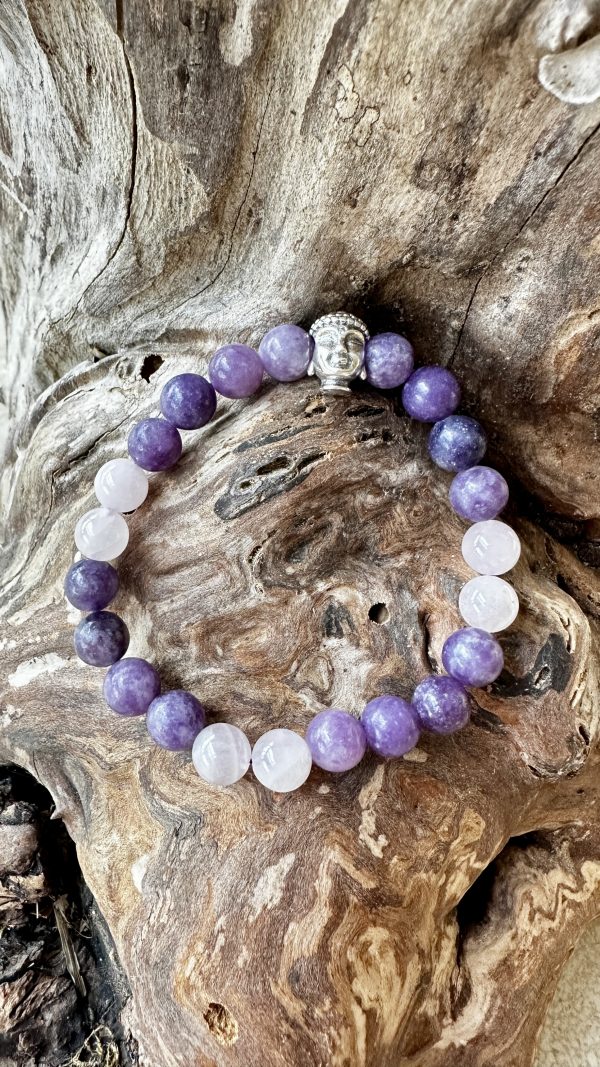 bracelet lépidolite