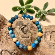 bracelet apatite calcite orange
